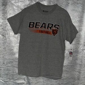 NFL Bears Gray and Orange Short Sleeve Tee